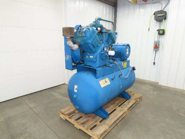 Quincy 5120 Piston Air Compressor Pump 87CFM @ 175PSI 25Hp 230/460V 200G Tank