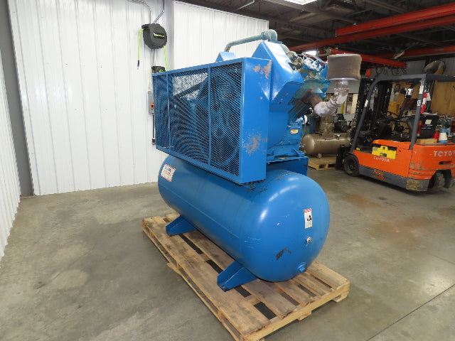 Quincy 5120 Piston Air Compressor Pump 87CFM @ 175PSI 25Hp 230/460V 200G Tank