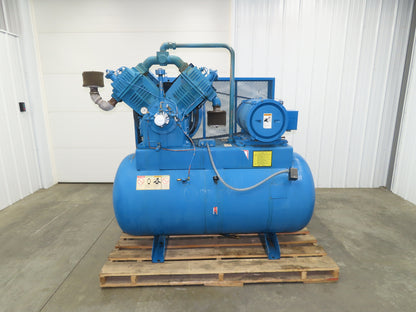 Quincy 5120 Piston Air Compressor Pump 87CFM @ 175PSI 25Hp 230/460V 200G Tank