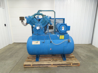 Quincy 5120 Piston Air Compressor Pump 87CFM @ 175PSI 25Hp 230/460V 200G Tank