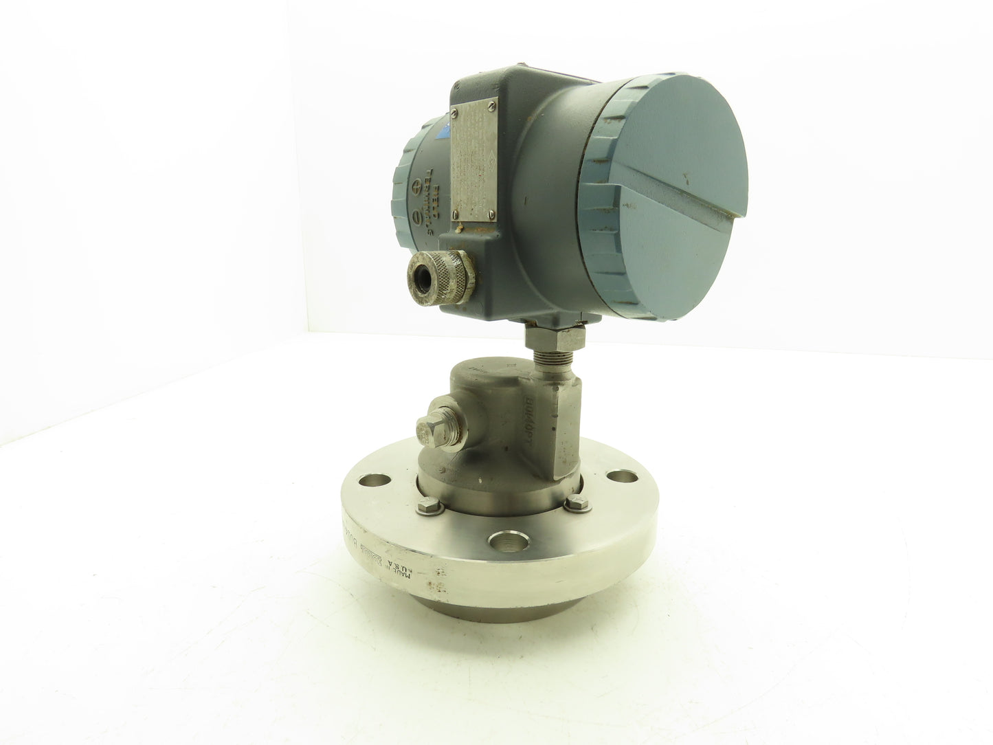 Foxboro 827DF-IS1SMSA1 Pressure Transmitter 3" CL150 Flange 12.5-65VDC 0-96" H20