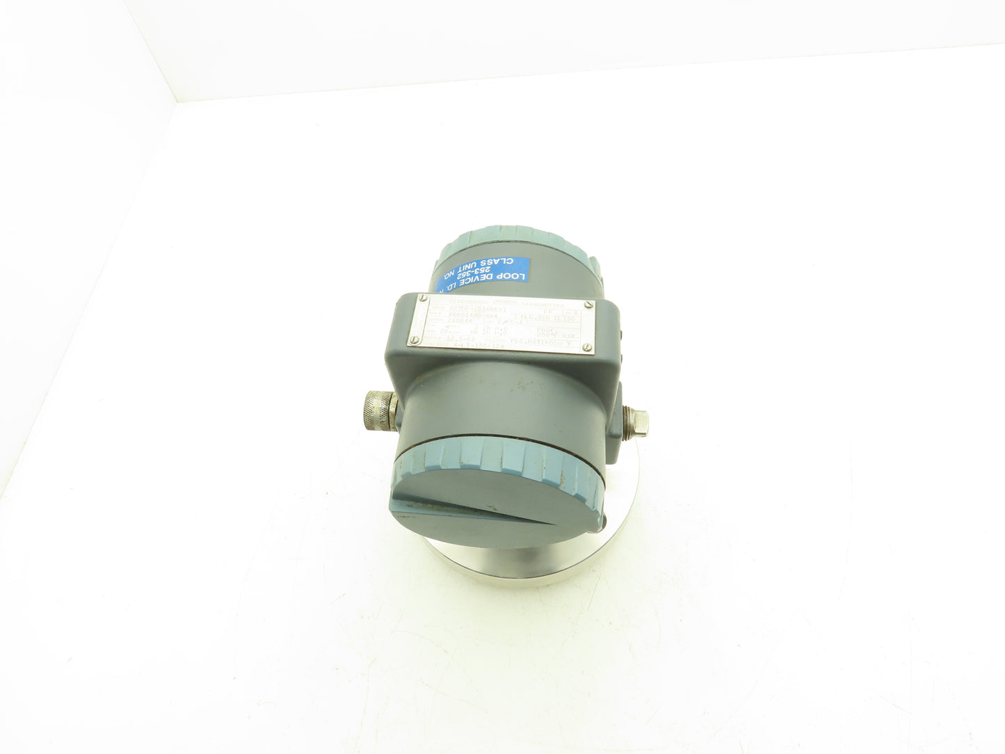 Foxboro 827DF-IS1SMSA1 Pressure Transmitter 3" CL150 Flange 12.5-65VDC 0-96" H20