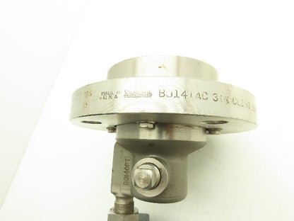 Foxboro 827DF-IS1SMSA1 Pressure Transmitter 3" CL150 Flange 12.5-65VDC 0-96" H20