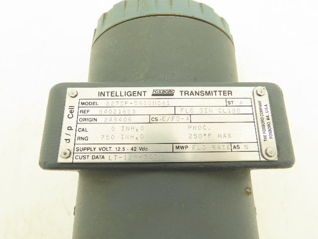 Foxboro 827DF-DS1SHSA1 Pressure Transmitter 3" CL150 Flange 12.5-42VDC 0-750"H20