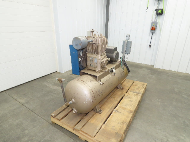 Quincy 325 Piston Air Compressor Pump 18CFM @ 175PSI 5Hp 230V 1Ph 80G Tank