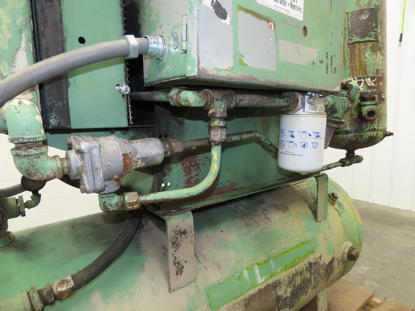 Sullair 10B-25 Rotary Screw Air Compressor 100 CFM 125 PSI 25HP 230/460V 3Ph