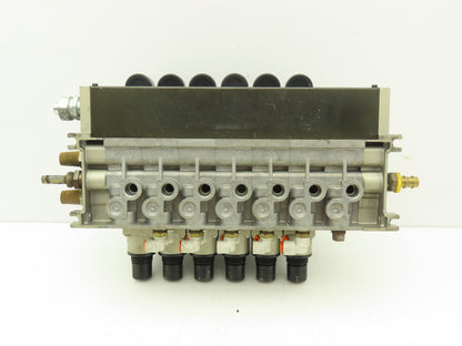 SMC NVFS4300-5FZ Pneumatic Solenoid Valve 7-Station Manifold 24V NVV5FS4-01T-071