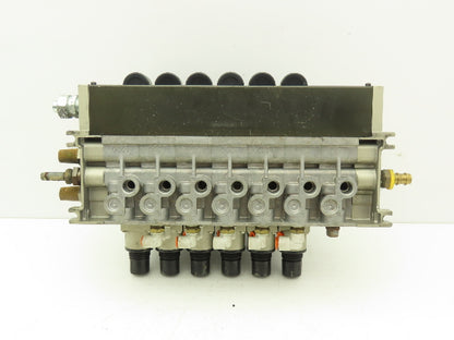 SMC NVFS4300-5FZ Pneumatic Solenoid Valve 7-Station Manifold 24V NVV5FS4-01T-071