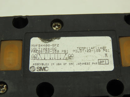 SMC NVFS4300-5FZ Pneumatic Solenoid Valve 7-Station Manifold 24V NVV5FS4-01T-071
