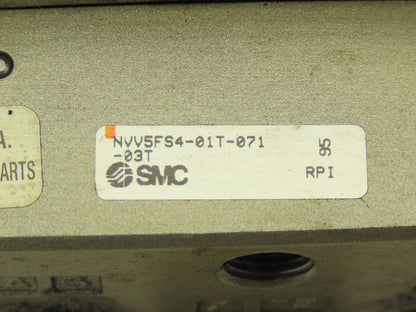 SMC NVFS4300-5FZ Pneumatic Solenoid Valve 7-Station Manifold 24V NVV5FS4-01T-071