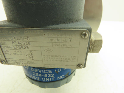 Foxboro 841GM-C Pressure Transmitter 3" Flange 12.5-36VDC 0-200PSI