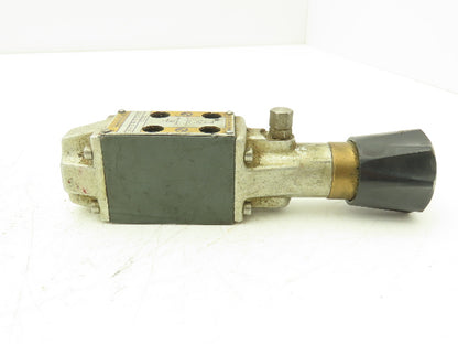 Rexroth HydroNorma 4WMD 5 N2.3/F Hydraulic Directional Valve Manual Rotary Knob