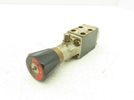 Rexroth HydroNorma 4WMD 5 N2.3/F Hydraulic Directional Valve Manual Rotary Knob