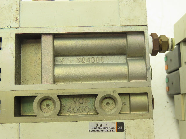 SMC VQ4301-5W Pneumatic Solenoid Valve 3-Station Manifold 24VDC  Lot of 2