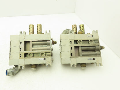 SMC VQ4301-5W Pneumatic Solenoid Valve 3-Station Manifold 24VDC  Lot of 2