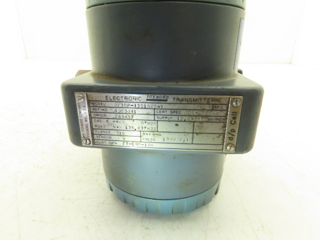 Foxboro 823DP-I3S1NM2-Y Electronic Pressure Transmitter 12.5-65VDC 1500PSI