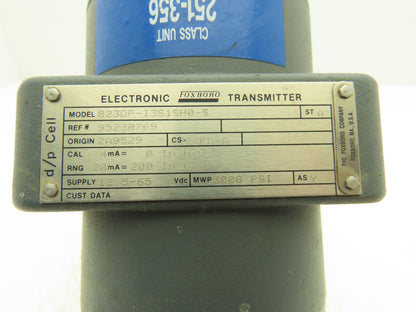Foxboro 823DP-13S1SH0-S Electronic Pressure Transmitter 12.5-65VDC 3000PSI