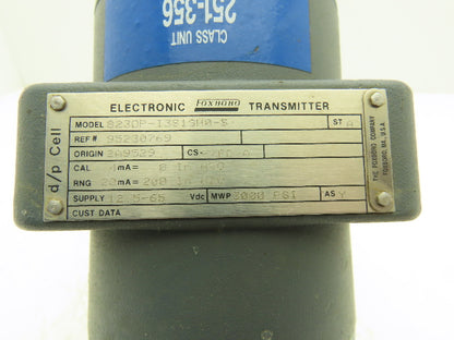 Foxboro 823DP-13S1SH0-S Electronic Pressure Transmitter 12.5-65VDC 3000PSI
