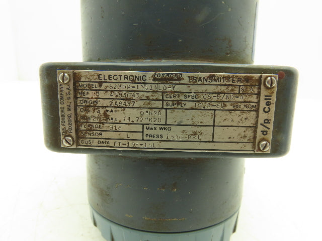 Foxboro 823DP-I3S1NL0-Y Electronic Pressure Transmitter 12.5-65VDC 1500PSI