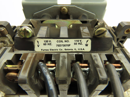 Furnas 22DP32A*E6 Reversing Motor Starter 10Hp Size 1 Max 27A 600 VAC Overload