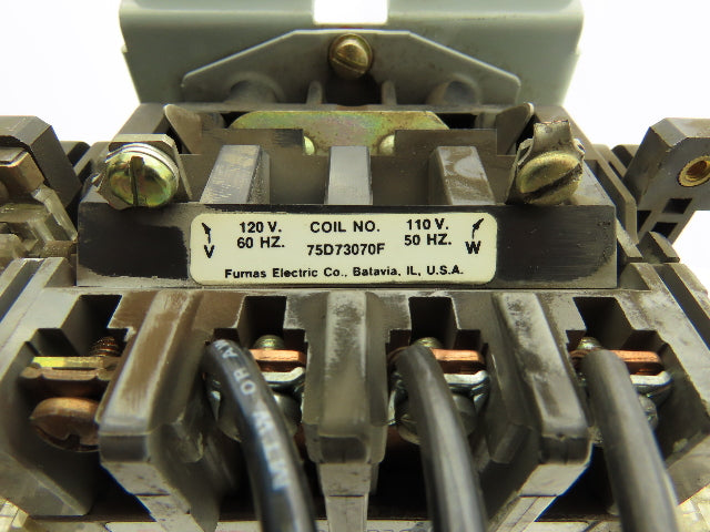 Furnas 22DP32A*E6 Reversing Motor Starter 10Hp Size 1 Max 27A 600 VAC Overload