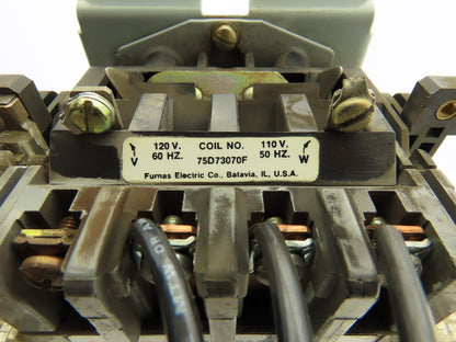 Furnas 22DP32A*E6 Reversing Motor Starter 10Hp Size 1 Max 27A 600 VAC Overload