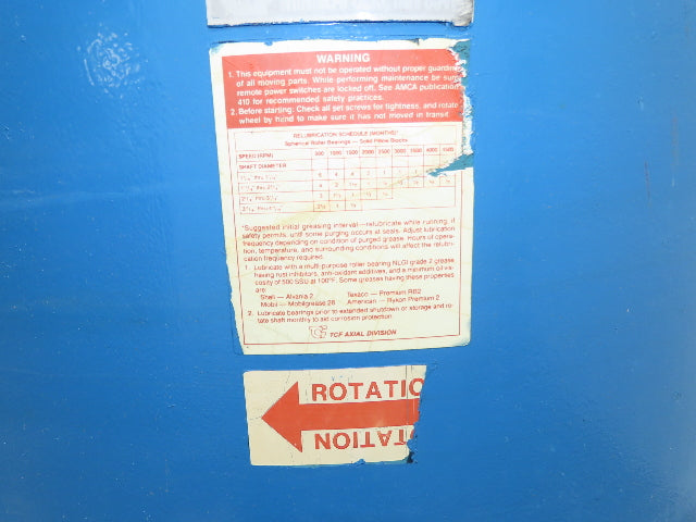 Twin City UBVA Axifan 36" Tube Axial Fan 10hp 230/460 Volt 3Ph Roof Ventilator