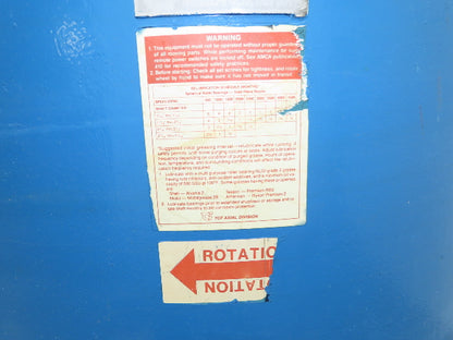 Twin City UBVA Axifan 36" Tube Axial Fan 10hp 230/460 Volt 3Ph Roof Ventilator