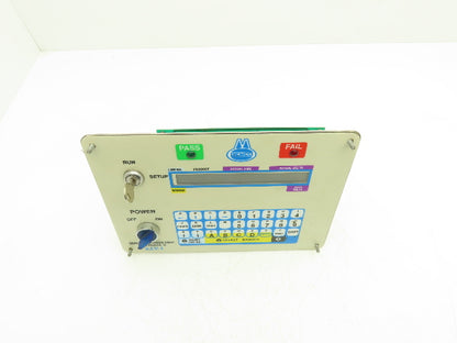 Gemco SIV I Seal Tester Operator Panel Plate