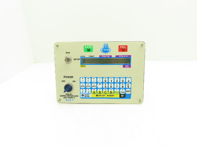 Gemco SIV I Seal Tester Operator Panel Plate