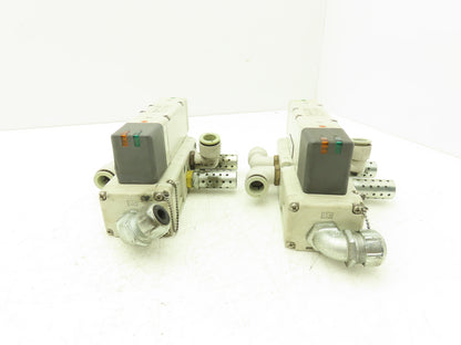 SMC VQ5300-5W Pneumatic Solenoid Valve Single Station Manifold 24VDC  Lot of 2