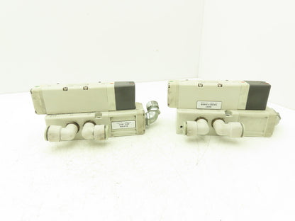 SMC VQ5300-5W Pneumatic Solenoid Valve Single Station Manifold 24VDC  Lot of 2