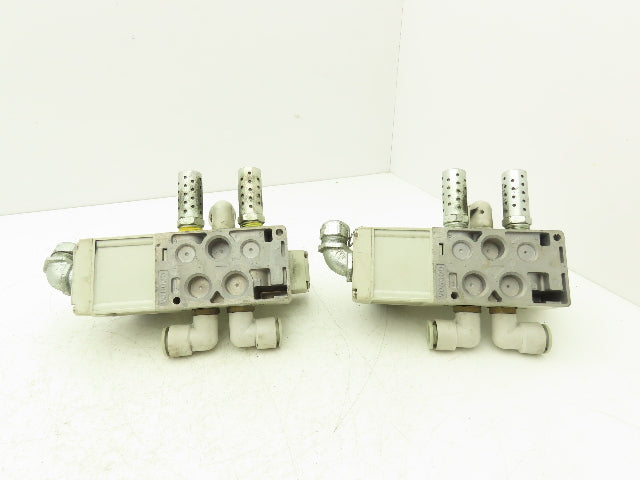 SMC VQ5300-5W Pneumatic Solenoid Valve Single Station Manifold 24VDC  Lot of 2