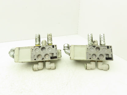SMC VQ5300-5W Pneumatic Solenoid Valve Single Station Manifold 24VDC  Lot of 2