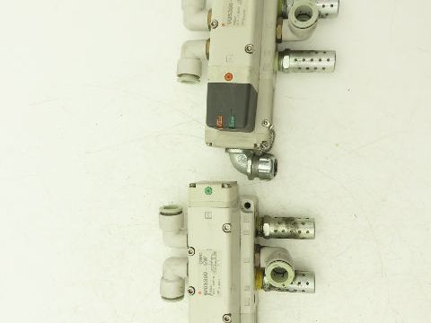 SMC VQ5300-5W Pneumatic Solenoid Valve Single Station Manifold 24VDC  Lot of 2