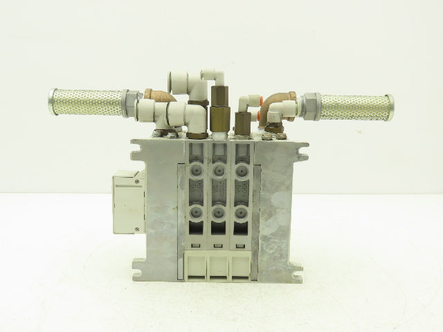 SMC VQ4101/4301-5W Pneumatic Solenoid Valve 3-Station Manifold 24VDC D-Sub