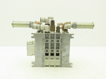 SMC VQ4101/4301-5W Pneumatic Solenoid Valve 3-Station Manifold 24VDC D-Sub