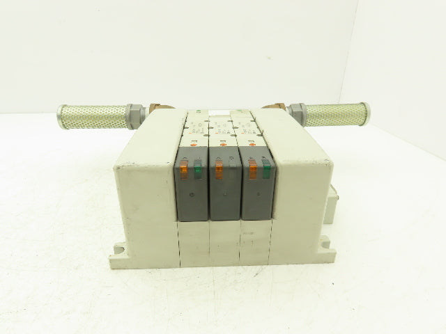 SMC VQ4101/4301-5W Pneumatic Solenoid Valve 3-Station Manifold 24VDC D-Sub