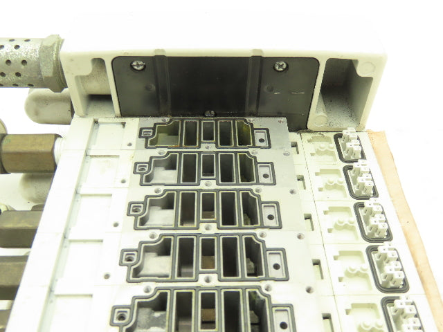 SMC VV5Q41-10 Pneumatic 10-Station Plug-In Solenoid Valve Manifold D-Sub VQ4000