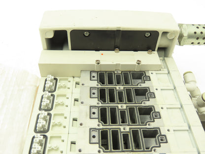 SMC VV5Q41-10 Pneumatic 10-Station Plug-In Solenoid Valve Manifold D-Sub VQ4000