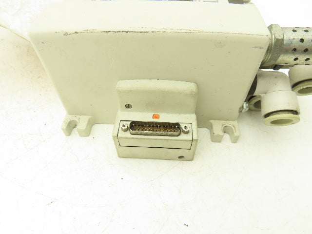 SMC VV5Q41-10 Pneumatic 10-Station Plug-In Solenoid Valve Manifold D-Sub VQ4000