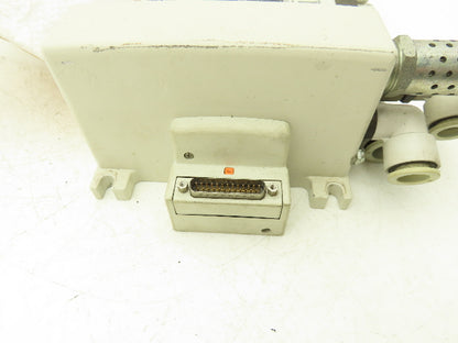 SMC VV5Q41-10 Pneumatic 10-Station Plug-In Solenoid Valve Manifold D-Sub VQ4000