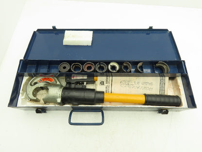 Thomas & Betts TBM12M 12 Ton Manual Hydraulic Crimper Head with 6 Complete Dies