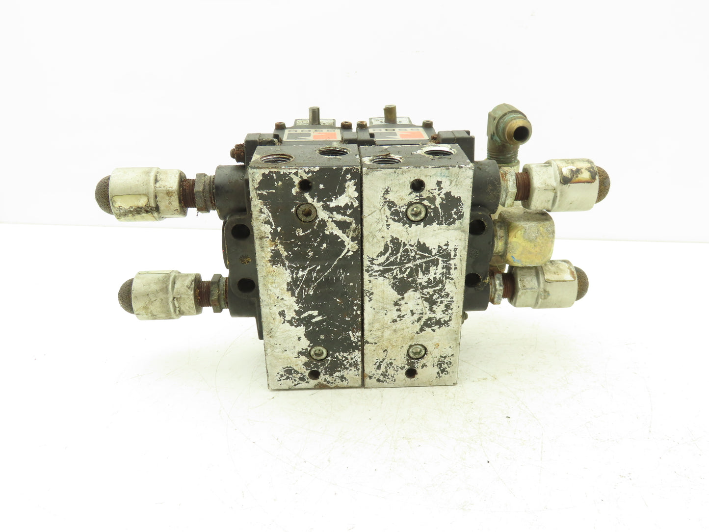 Ross W6076B3437 5/2 Pneumatic Solenoid Valve 2-Station Manifold 3/8"npt *No Coil