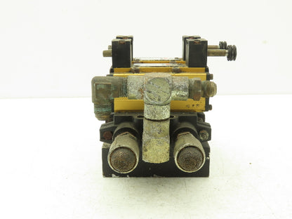 Ross W6076B3437 5/2 Pneumatic Solenoid Valve 2-Station Manifold 3/8"npt *No Coil