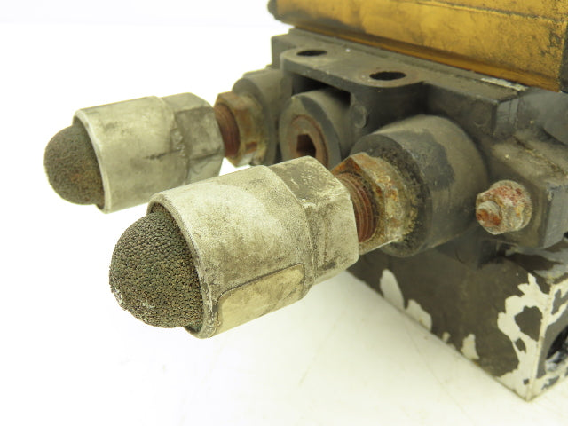 Ross W6077B3431/W6076B3437 Pneumatic Solenoid Valve 3-Station Manifold 24VDC