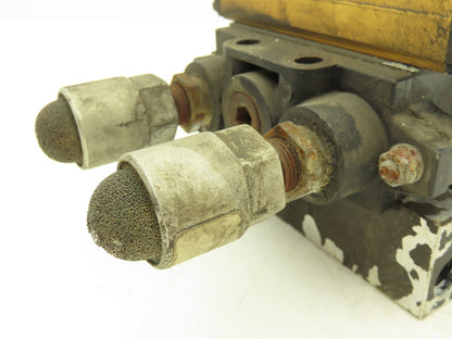 Ross W6077B3431/W6076B3437 Pneumatic Solenoid Valve 3-Station Manifold 24VDC