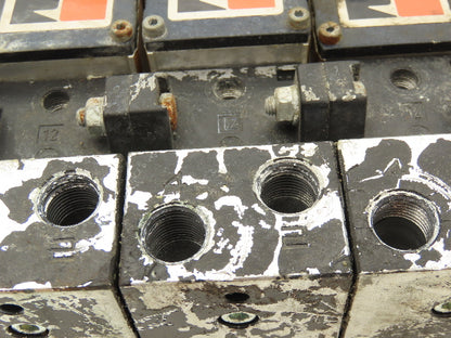 Ross W6077B3431/W6076B3437 Pneumatic Solenoid Valve 3-Station Manifold 24VDC