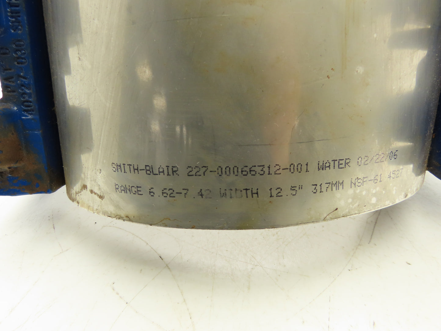 Smith-Blair 227-00066312-001 Full Circle Repair Clamp Water 6.62-7.42"x 12.5" SS