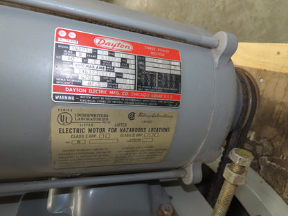 Dayton 3C412 Tubeaxial Fan 30" Belt Drive 3 Hp Motor 208-230/460V